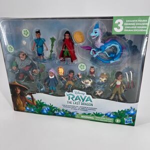 NWT NIB Disney’s Raya and the Last Dragon Land of Kumandra Figurine COMPLETE SET